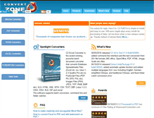 Tablet Screenshot of convertzone.com